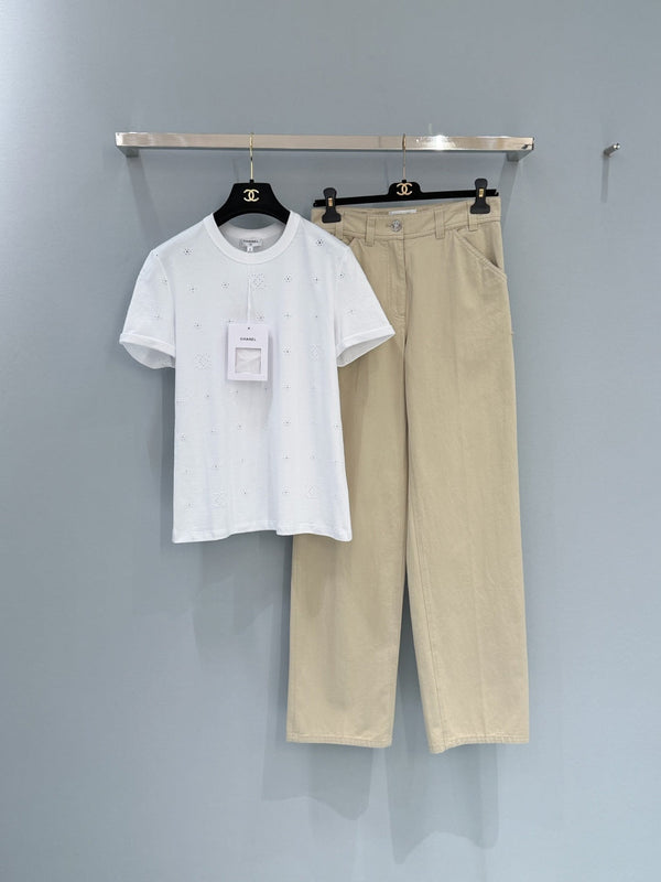Chanel 26 Cargo Pants Khaki in Cotton 253578