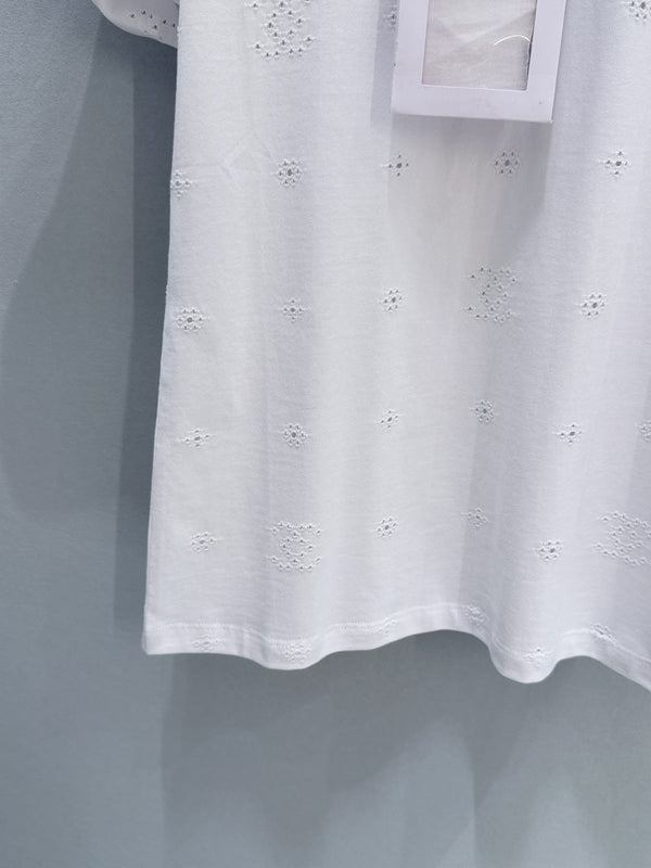 Chanel 26 Short-sleeved T-shirt White in Cotton 253570