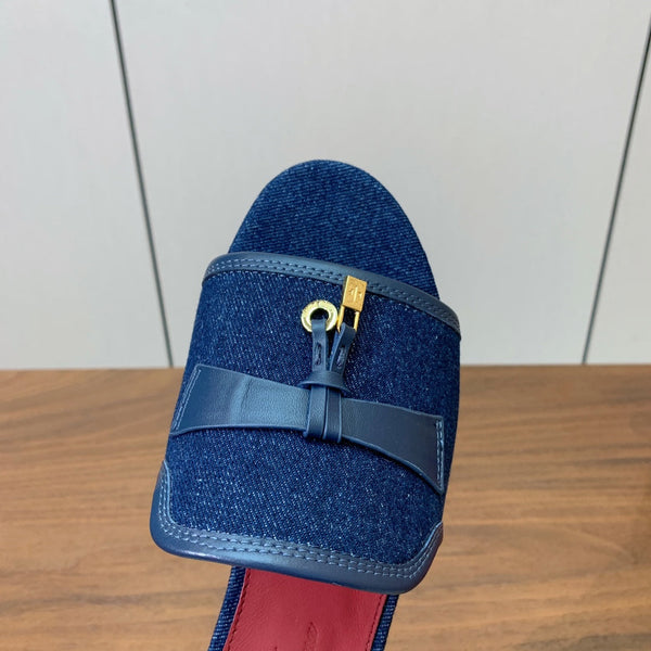 LP Color-blocked Sandals Blue in Canvas 703244