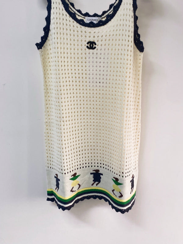 Chanel Vest Dress White in Wool 262527