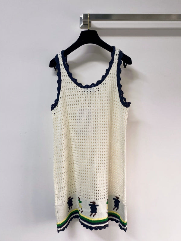 Chanel Vest Dress White in Wool 262527