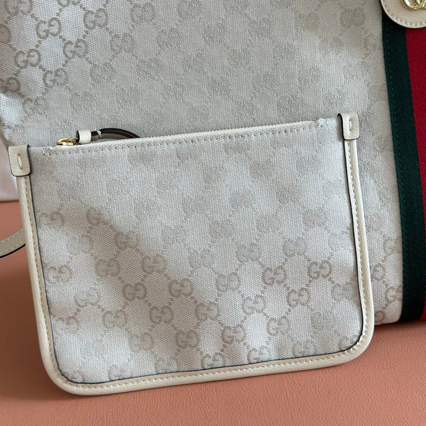 GG 26 Giglio Large Tote Bag 60cm White in Canvas 284931