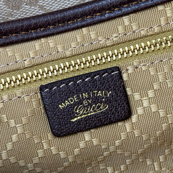 Gucci 26 Jackie Small 21.5cm Brown in Canvas 284987