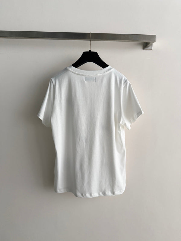Chanel T-shirt White in Cotton 306183