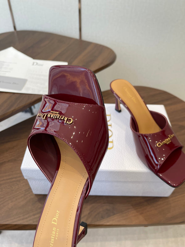 Dior 26 Sandal 70mm Burgundy in Cowhide 727961