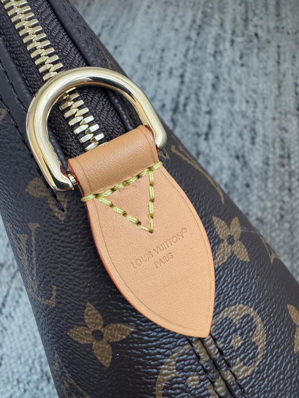 Louis Vuitton Alma Handbag 37 Brown in Canvas Cowhide