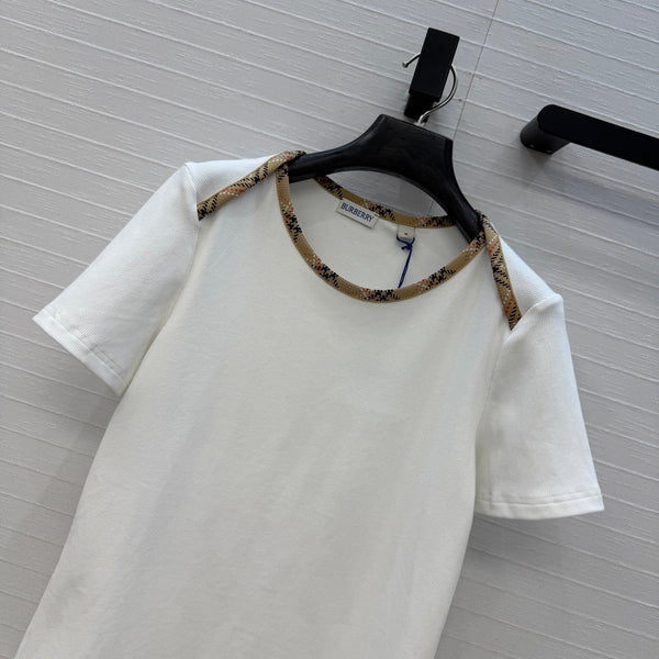 Burberry Short-sleeved T-shirt White in Polyester 376658