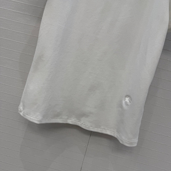 Burberry Short-sleeved T-shirt White in Polyester 376658