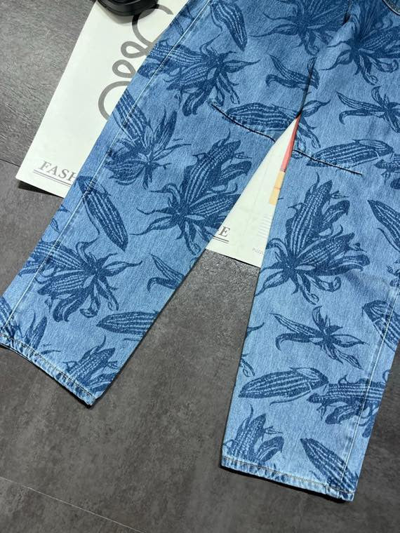 Loewe 26 Tapered Jeans Blue in Cotton 362283
