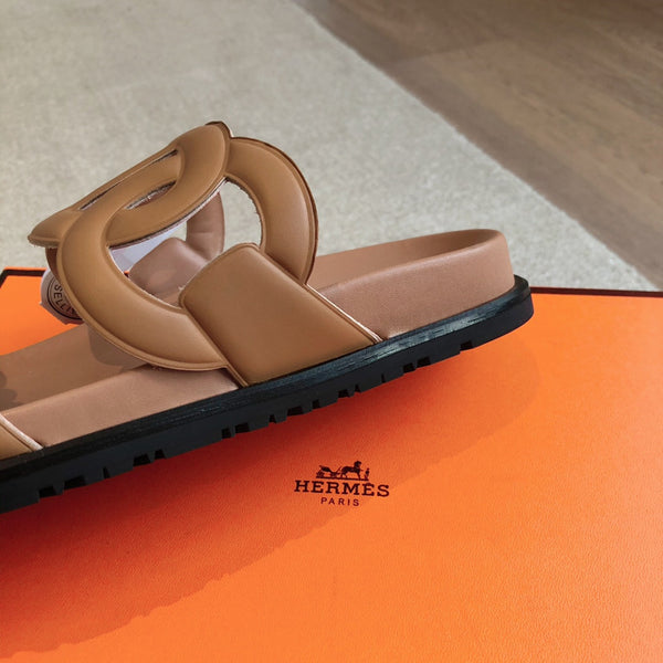 Hermès Extra Sandal Brown in Cowhide 743959