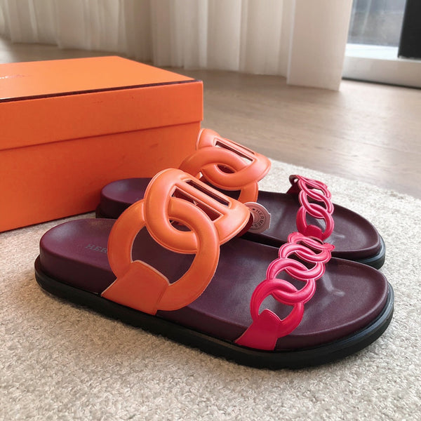 Hermès Extra Sandal Colorfull in Cowhide 743960