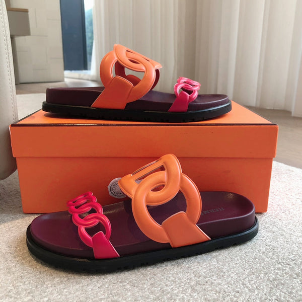 Hermès Extra Sandal Colorfull in Cowhide 743960