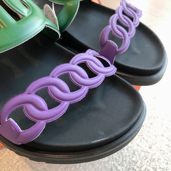 Hermès Extra Sandal Colorfull in Cowhide 743961