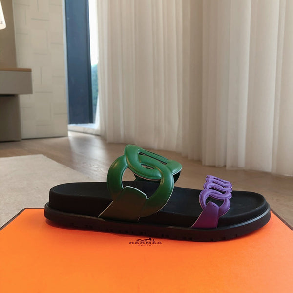 Hermès Extra Sandal Colorfull in Cowhide 743961