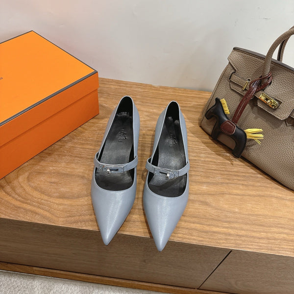 HM 26 Majeste 45 Pump Gray in Cowhide 744122