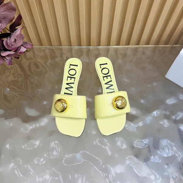 Loew 26 Sandal 45 Lemon Yellow in Cowhide 749384