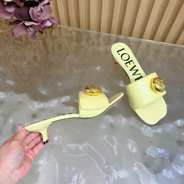 Loew 26 Sandal 45 Lemon Yellow in Cowhide 749384