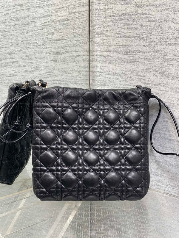 CD Dior Adiorable Bag 22cm Black in Quilted Leather 286641