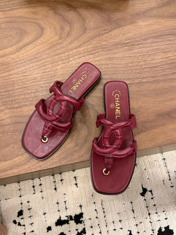 CC 26 Sandal Burgundy in Cowhide 748527
