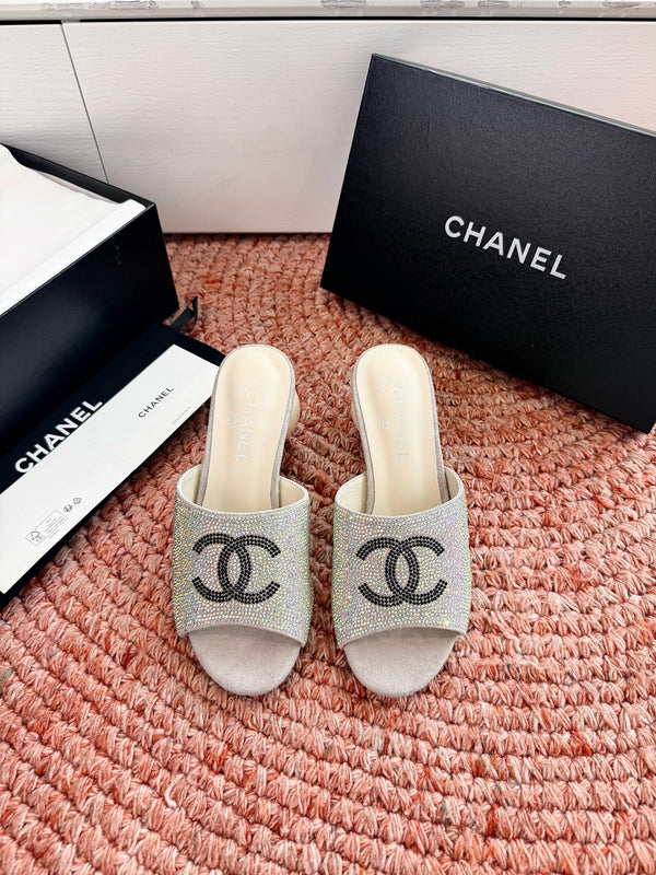 CD 26SS Pearl Heel 70mm Bow Sandals Light Gold Beige in Cowhide 760557