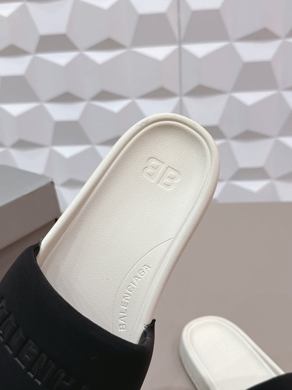 Bal 26 Sandal White Black in Leather 770767