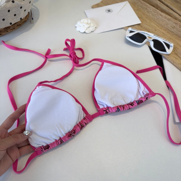 LV Graphic Monogram Bikini in Pink Polyamide 230987