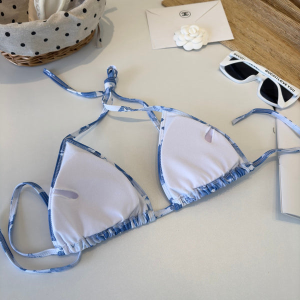 LV Patterned Bikini Blue White in Polyamide 164551