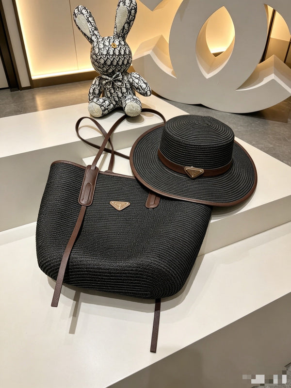 Prad Tote Bag & Hat Set Plant Grass 209735