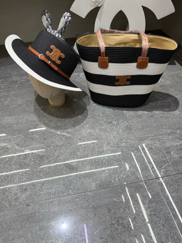 CL Tote Bag & Hat Set Plant Grass 209745
