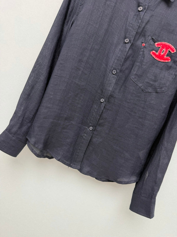 CC 2026 Double C Embroidery Shirt Linen 392370