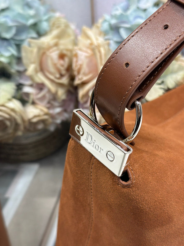 CD 2026 Bag Brown 39cm Suede Leather 288379