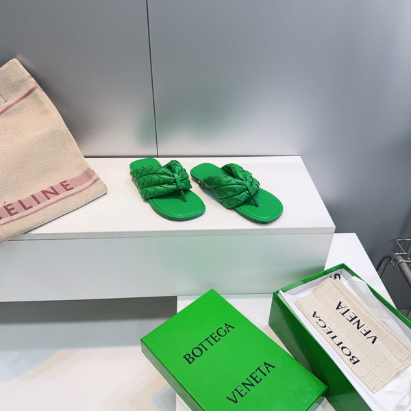 BV 26ss Thong Flip-Flops Green Leather 842948
