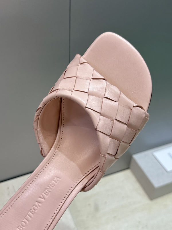 BV 26s Blink Intrecciato Mules 4.5cm Pink Leather 896578