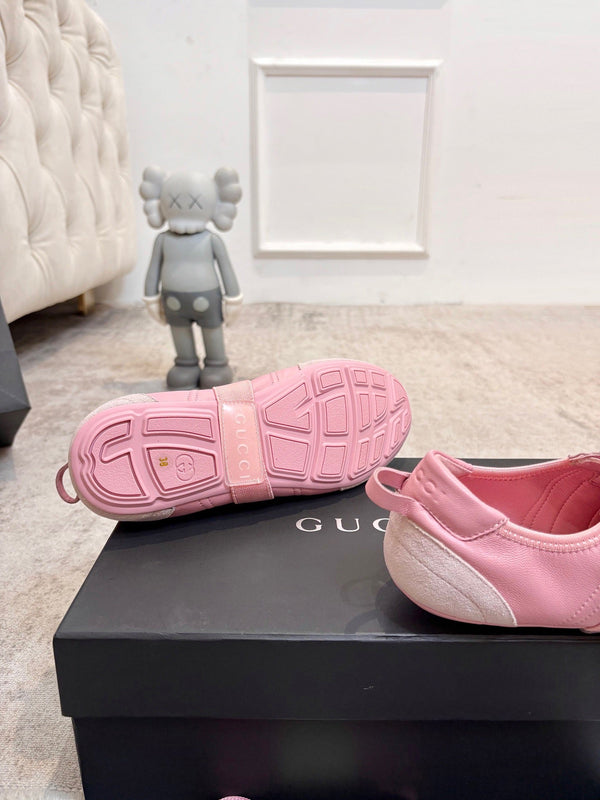 GG Flex Sneakers Pink Leather Suede 929236