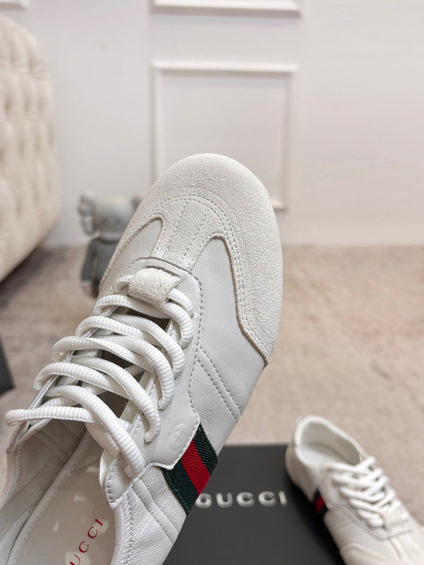 GG Flex Sneakers White Leather Suede 929234