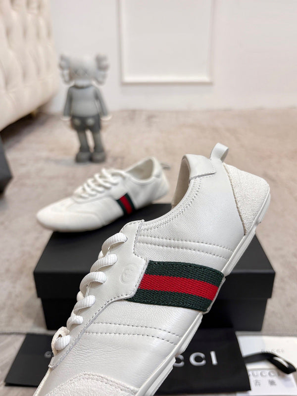 GG Flex Sneakers White Leather Suede 929234