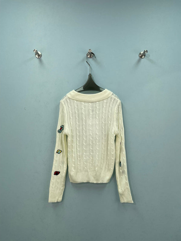 CC Coco Beach 2026 Embroidered Crochet Blouse Wool 747428