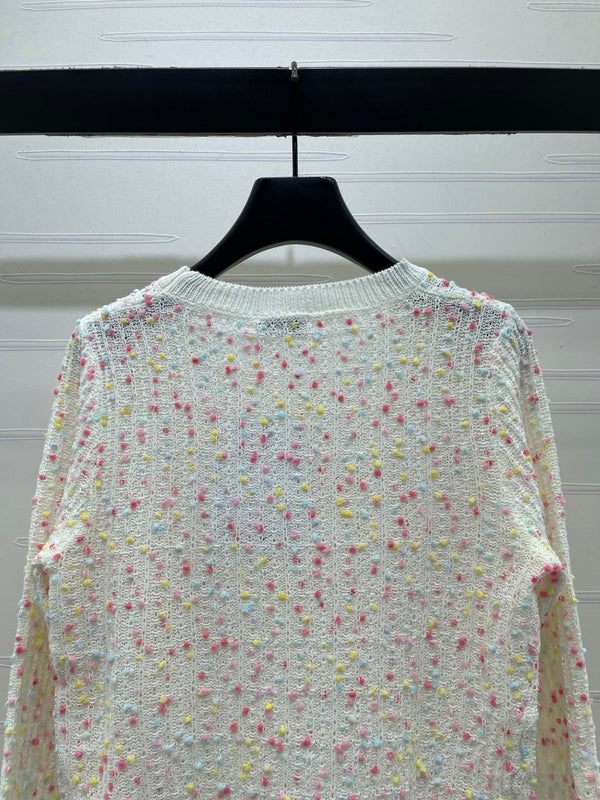 CC CC Tweed Knit Jumper Multicolor Wool 415921