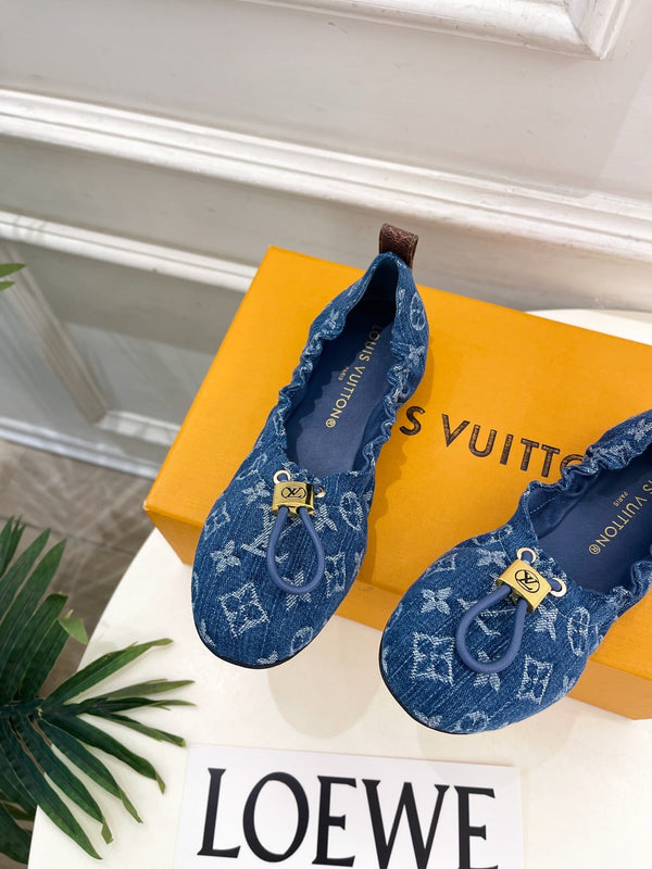 LV Nolita Ballerina Monogram Blue Denim 979547