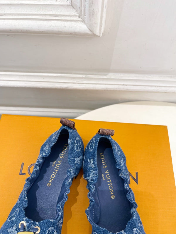 LV Nolita Ballerina Monogram Blue Denim 979547