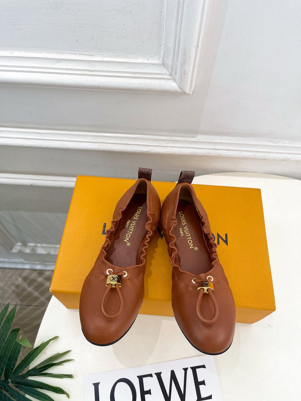 LV Nolita Ballerina Monogram Brown Leather 979544