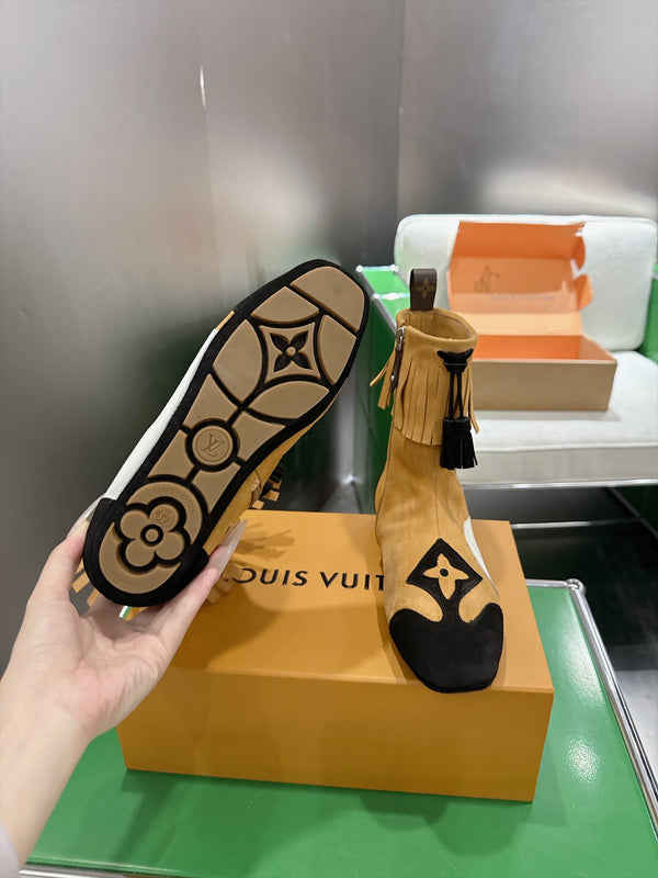 LV Sneakerina Boots Brown Black Suede 999365