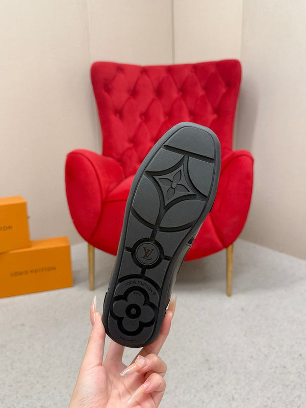 LV Sneakerina Mary Jane Black Mesh Suede 997517