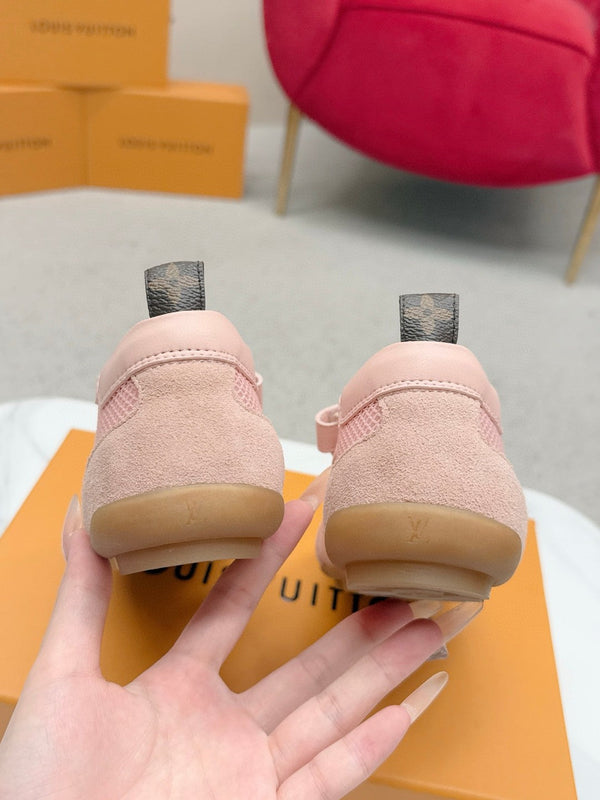 LV Sneakerina Mary Jane Pink Mesh Suede 997516