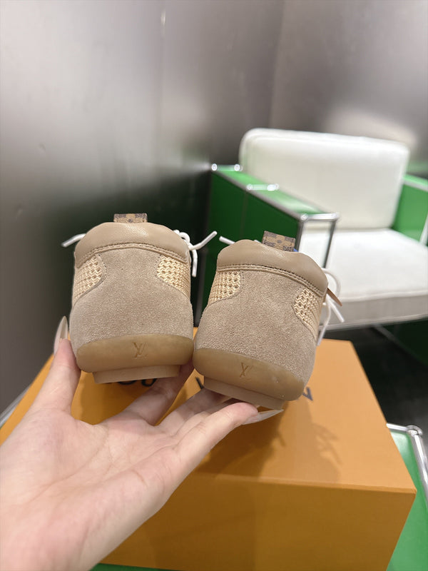 LV Sneakerina Sneaker Beige Mesh Suede 999356