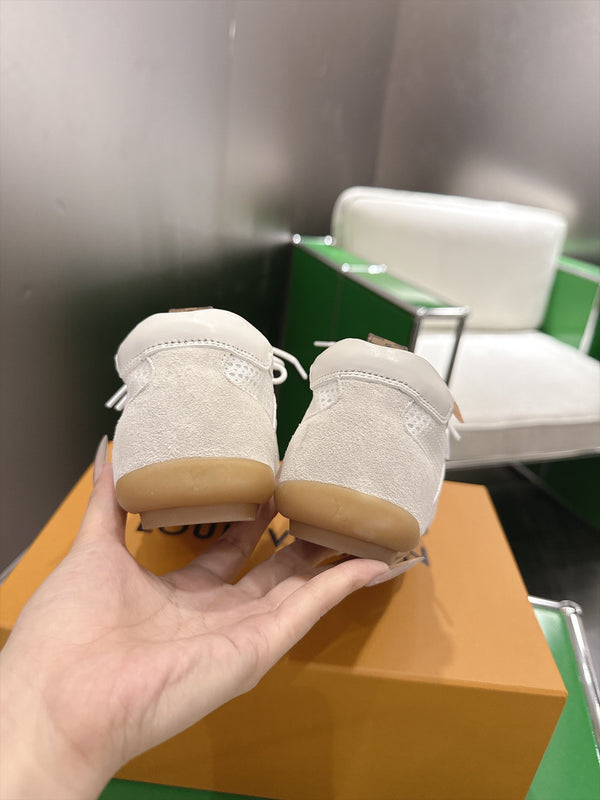 LV Sneakerina Sneaker Cream Mesh Suede 999355