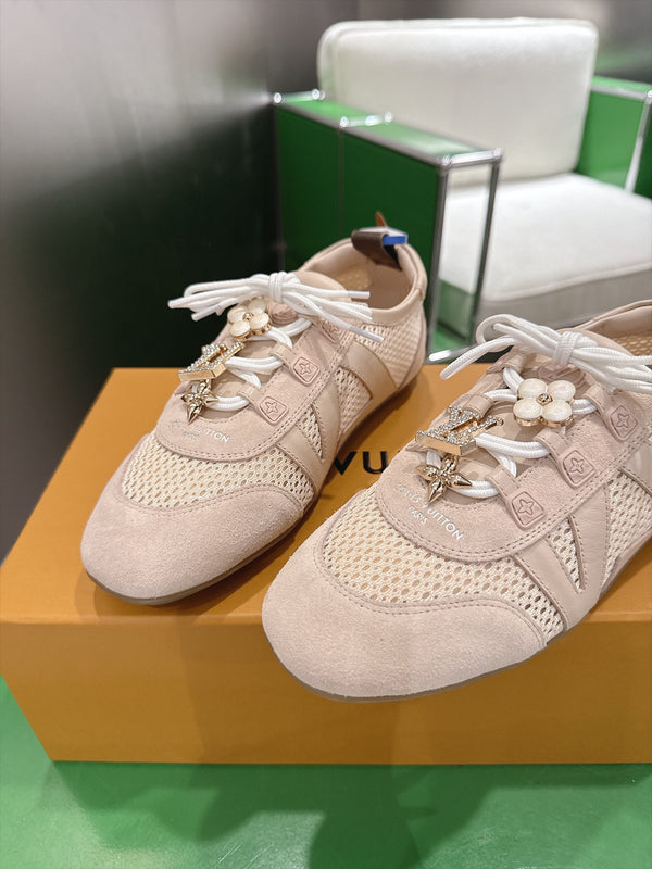 LV Sneakerina Sneaker Pink Mesh Suede 999353