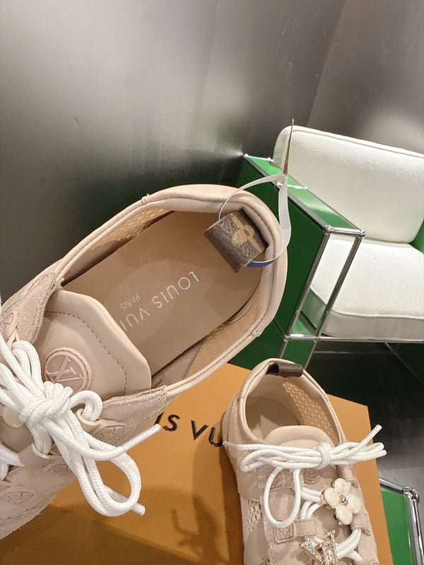 LV Sneakerina Sneaker Pink Mesh Suede 999353