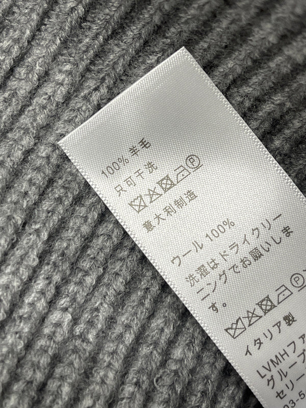 CE 26S Hooded Cardigan Triomphe Logo Ribbed Wool 430324