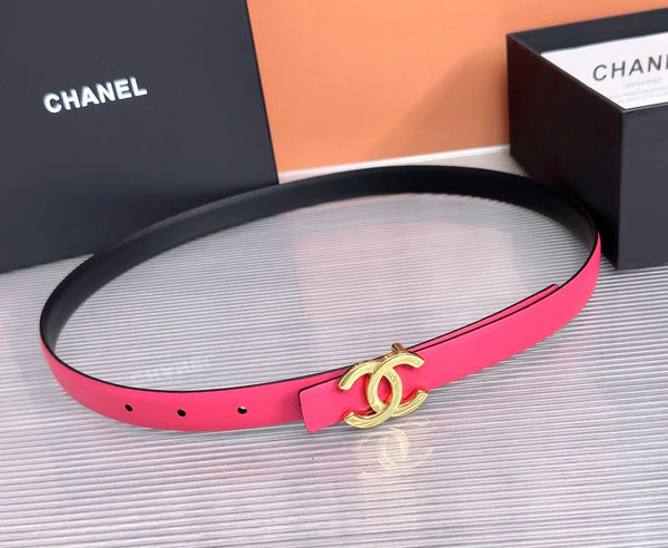 CC 26W Belt 2cm Double-Sided Calfskin 218291